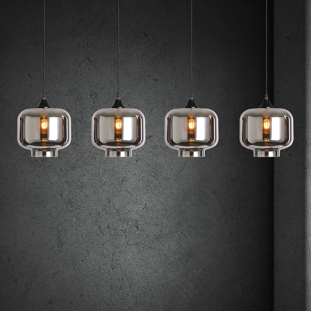 Hanglamp Vilmar 4 lichts zwart - Afbeelding 3