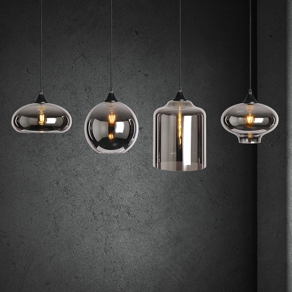 Hanglamp Vilmar 4 lichts zwart - Afbeelding 4