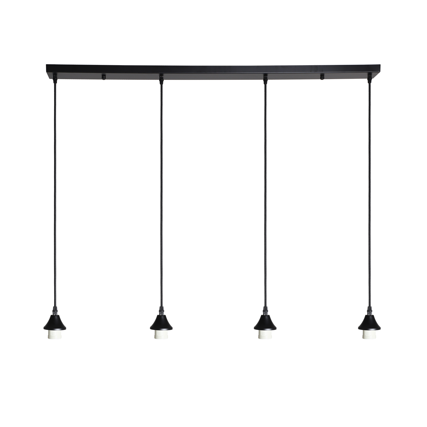 Hanglamp Vilmar 4 lichts zwart