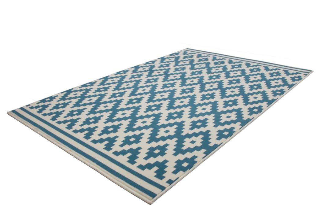Stella 300 wit/turquoise 200x290cm - Afbeelding 4