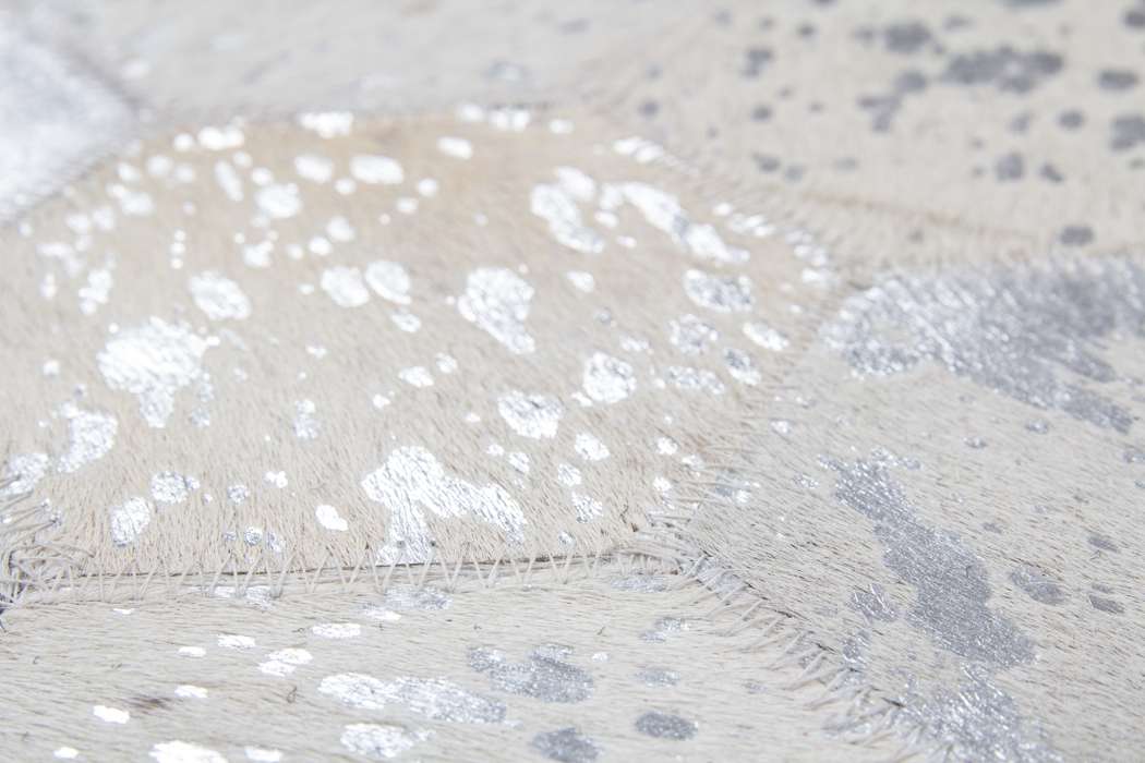 Spark Pouf 200 grey / silver 45cm x 45cm - Afbeelding 2
