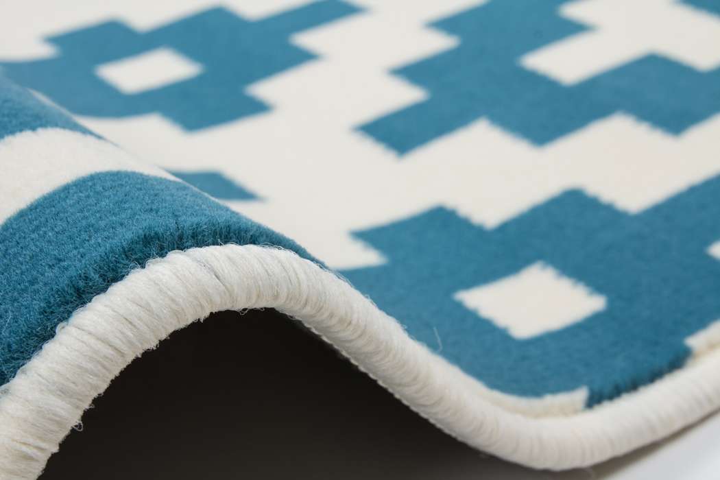 Stella 300 wit/turquoise 200x290cm - Afbeelding 3