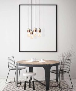 Alternative view of Hanglamp Musica III wit/koper