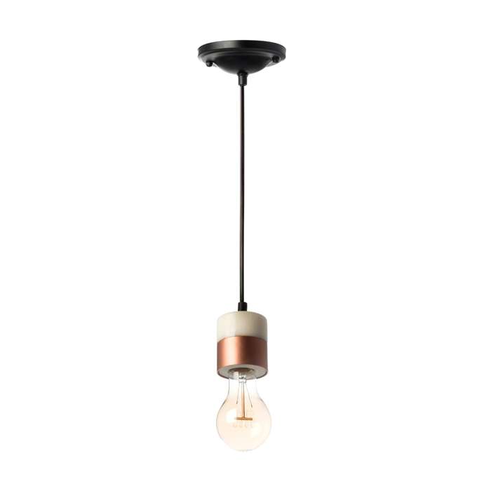 Hanglamp Musica III wit/koper