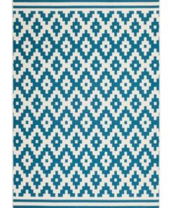 Stella 300 wit/turquoise 200x290cm