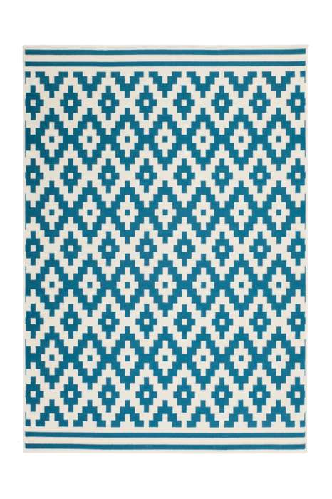 Stella 300 wit/turquoise 200x290cm