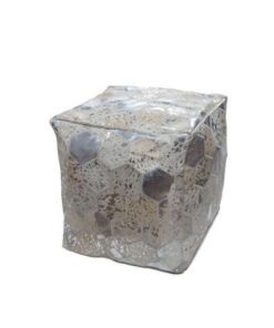 Spark Pouf 200 grey / silver 45cm x 45cm