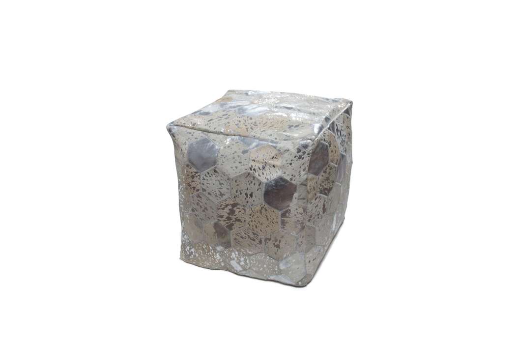 Spark Pouf 200 grey / silver 45cm x 45cm