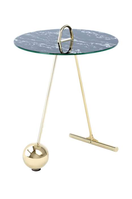 Sidetable Pendulum 525 goud/zwart