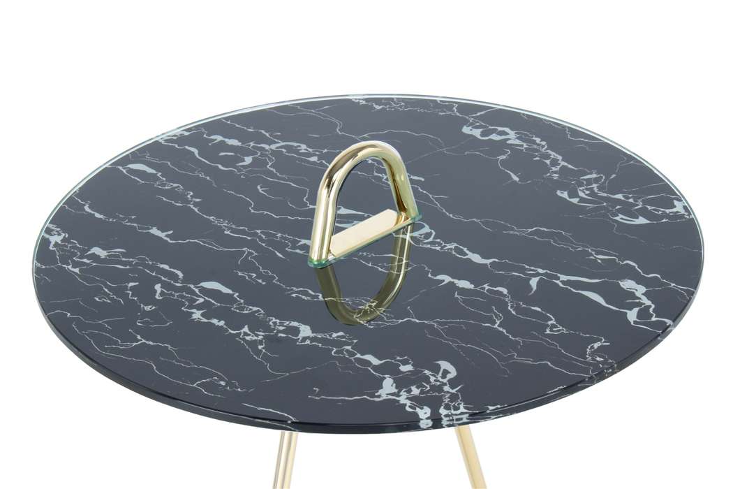 Sidetable Pendulum 525 goud/zwart - Afbeelding 3