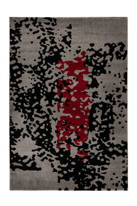 Naila 300 zwart/rood 120x170cm