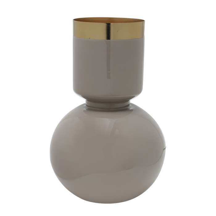 Vaas Art Deco 2125 taupe/goud