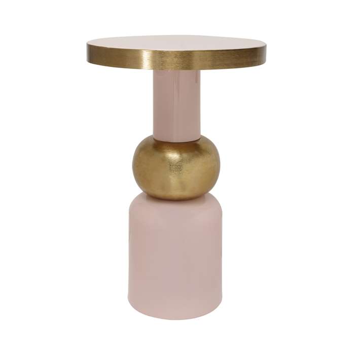 Bijzettafel Art Deco 2125 lichtroze/goud