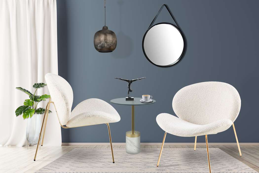 Chair Jaden 125 set of 2 beige / gold - Afbeelding 3
