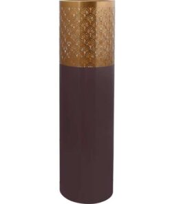 Vaas Art Deco 1115 hoog, paars/goud