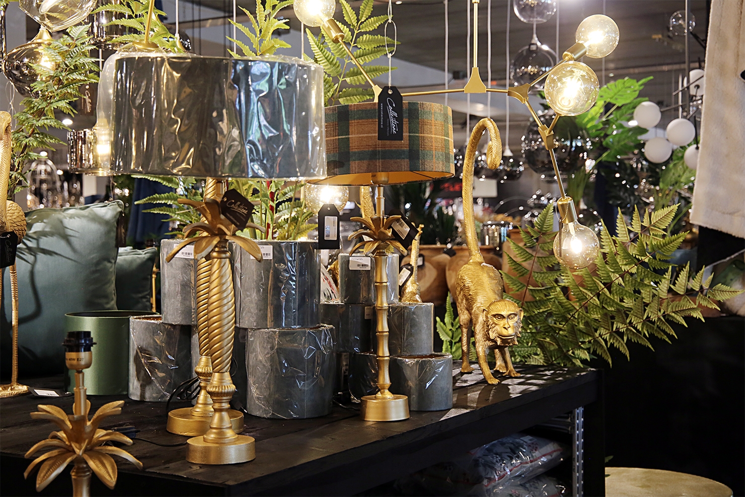 Table lamp Aberto S, gold - Afbeelding 3