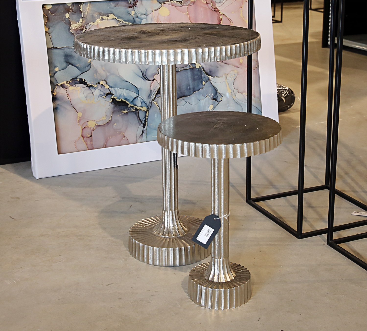 Side table Varumo small raw nickel - Afbeelding 2
