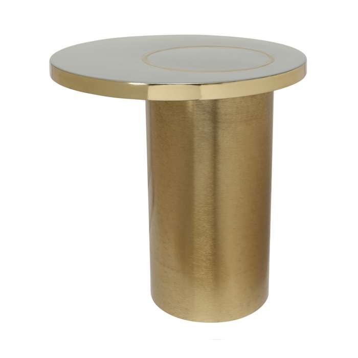 Sidetable Art Deco 2325 khaki/goud
