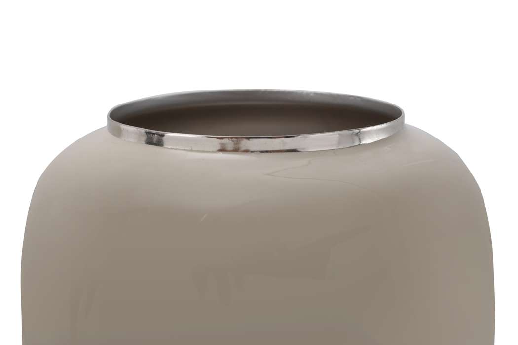 Vaas Art Deco 545 taupe/zilver - Afbeelding 3