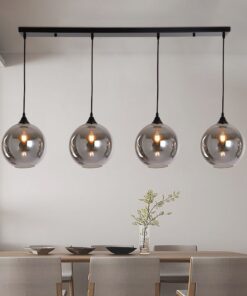 Alternative view of Hanglamp Vilmar 4 lichts zwart
