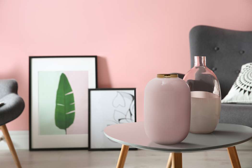 Vaas Art Deco 355 roze/goud - Afbeelding 2