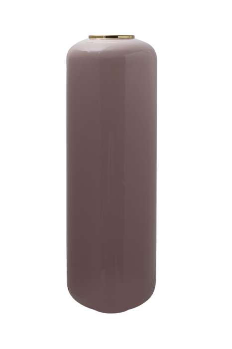 Vaas Art Deco 215 hoog roze/goud