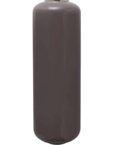 Vaas Art Deco 215 hoog, grijs/zilver