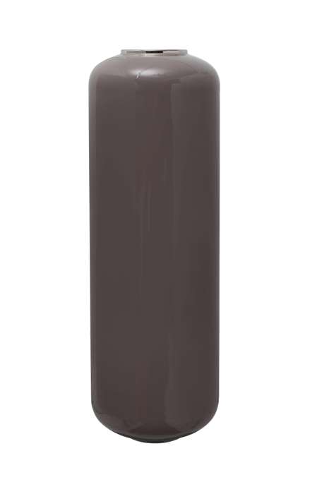 Vaas Art Deco 215 hoog, grijs/zilver