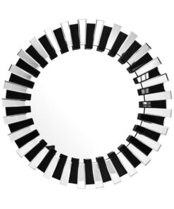 Wandspiegel Apollon 910 zilver/zwart