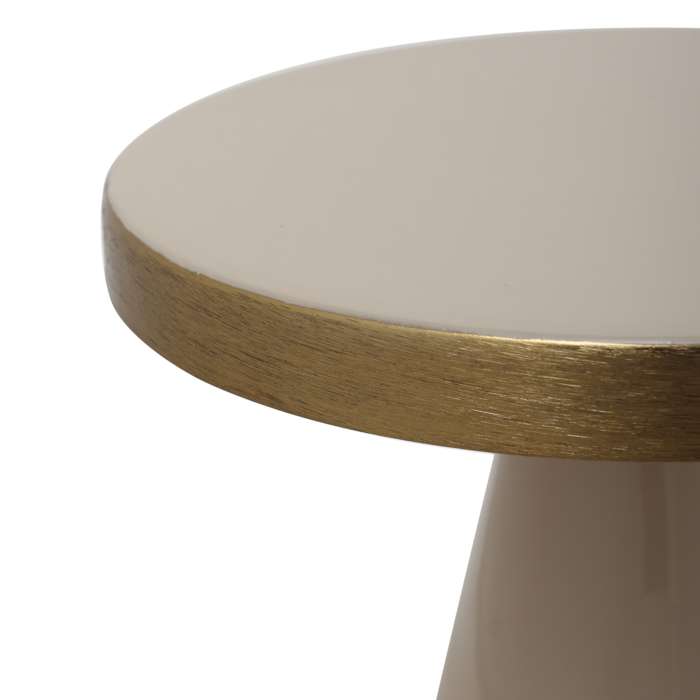 Taartschaal Art Deco 2055 beige/goud - Afbeelding 3
