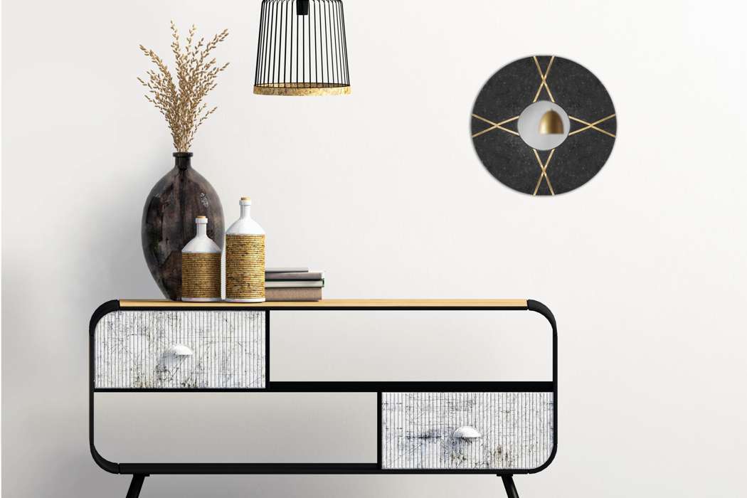 Wandspiegel Dexter 125 zwart - Afbeelding 2