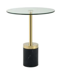 Side table Lana 125 gold / black