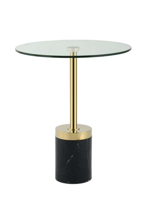Side table Lana 125 gold / black