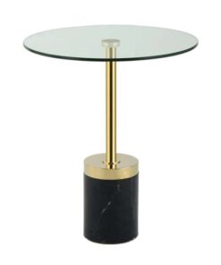 Alternative view of Side table Lana 125 gold / black
