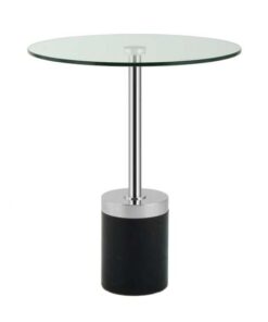 Side table Lana 125 Silver/Black