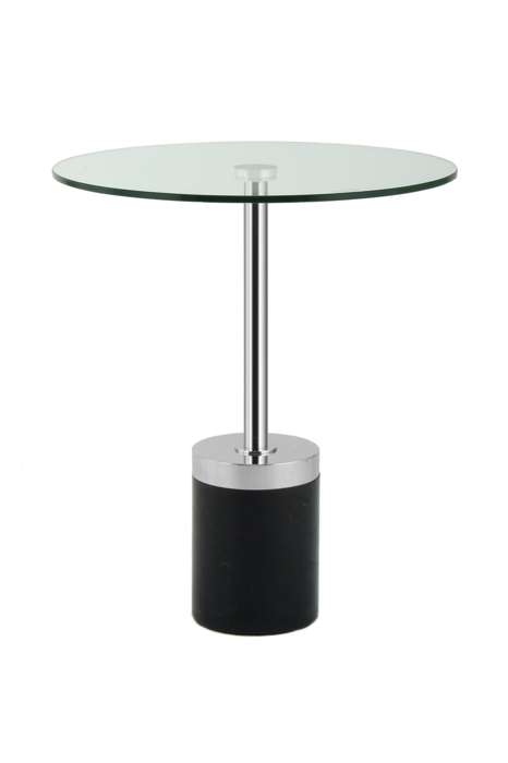Side table Lana 125 Silver/Black