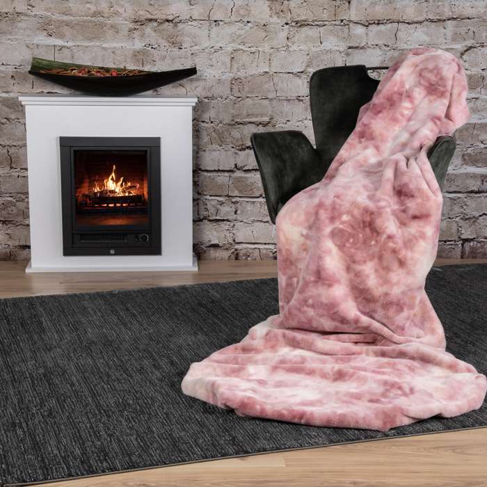 Rumba plaid 500 roze 230 x 250 cm - Afbeelding 2