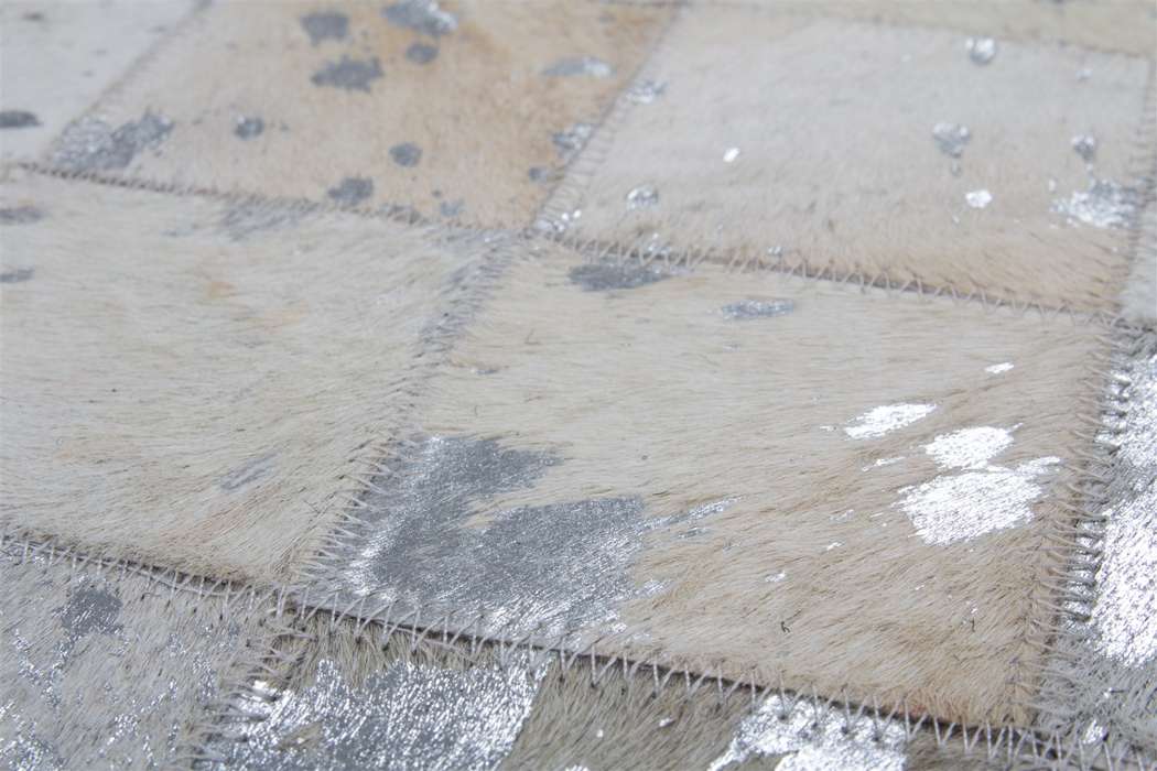 Lavish poef 210 grijs / Silber 45cm x 45cm - Afbeelding 3