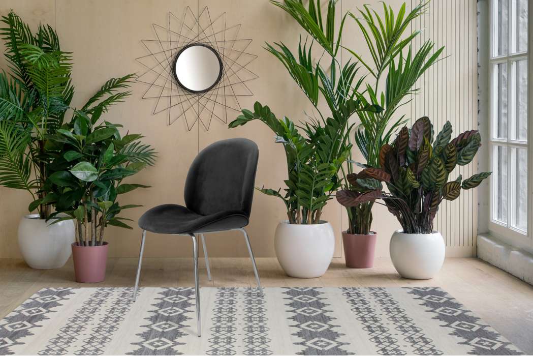 Chair Charlize 110 set of 2 grey / chrome - Afbeelding 2