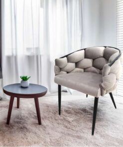 Alternative view of Stoel Grace 125 set van 2 Taupe / zwart