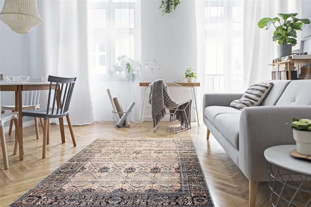 Galaxy 1400 Beige/Blue 200x290cm - Afbeelding 2