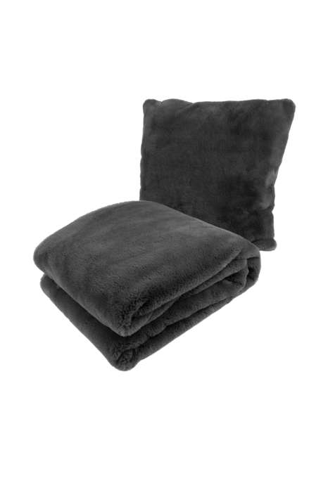 Deco Cushion & Blanket Aimee 625 set of 2 anthracite