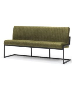 Eetbank Milaan 185cm Micro leder B7 Moss