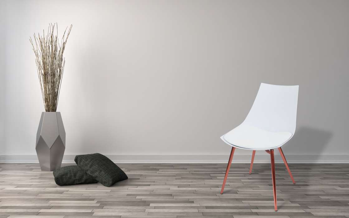 Chair Dakota 210 4er-Set white / copper - Afbeelding 2