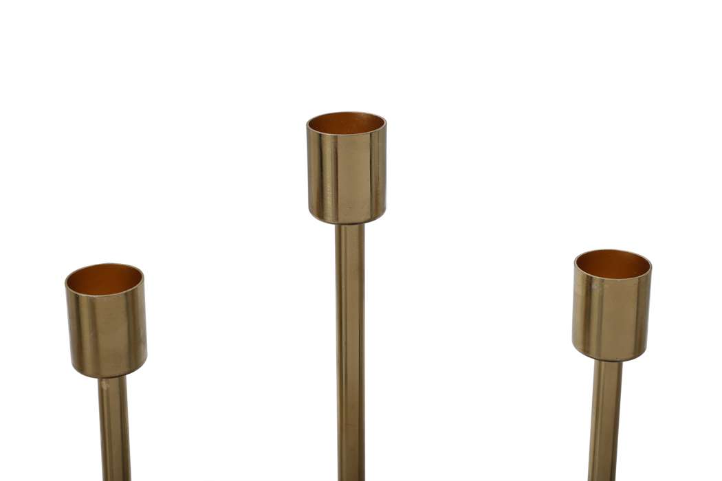 Candle Holder Art Deco 525 bordeaux / gold - Afbeelding 3