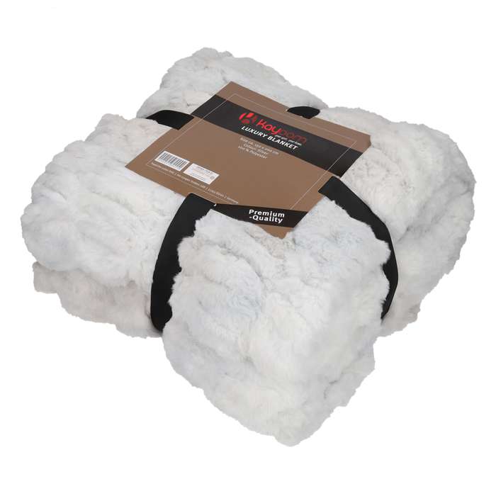 Luxury Blanket 900 150 x 200 cm Silver - Afbeelding 4