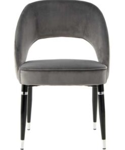 Alternative view of Chair Courtney set of 2 Grey/Silver