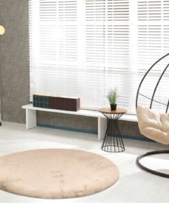 Alternative view of Badmat rabbit Light 120cm rond, ivoor