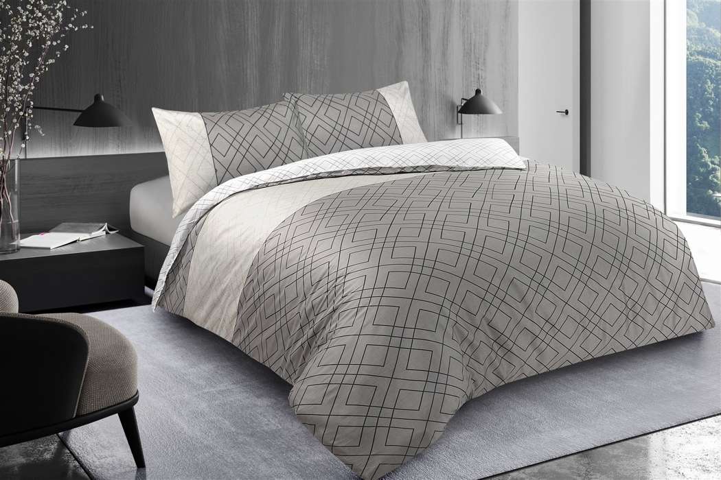 Bed linen Heather 125-GB Grey 225cm x 225cm - Afbeelding 2