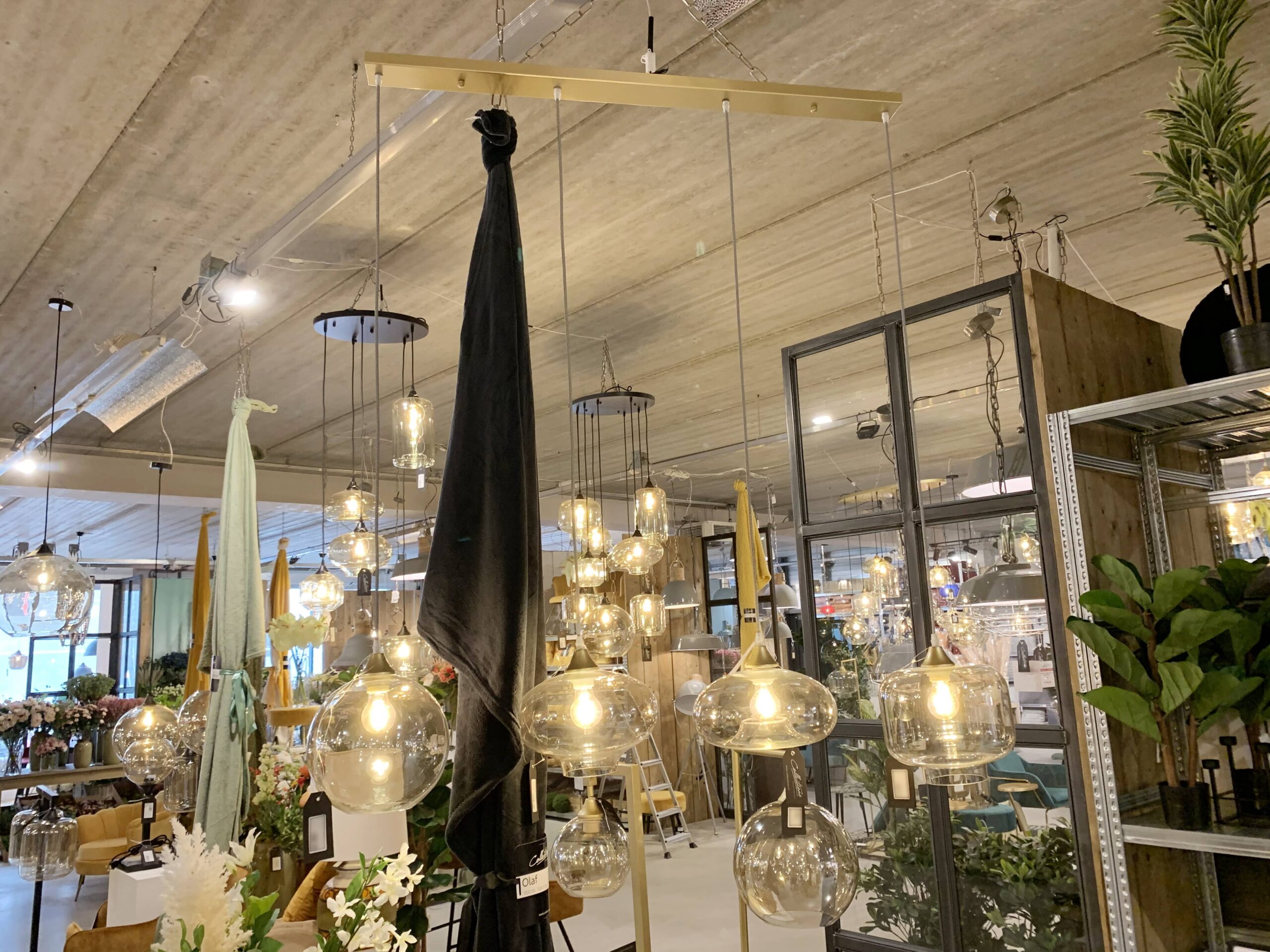 Hanglamp Vilmar 4 lichts goud - Afbeelding 6
